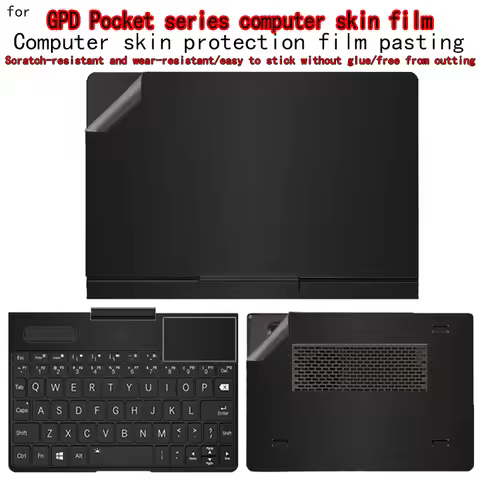 For GPD Pocket 4/Pocket 3 Notebook Skin Solid Color Film for GPD Win Max2 Protective Film GPD P2 MAX