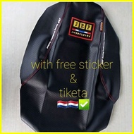 ♞JRP seat cover XRM110 new logo dry carbon with free sticker