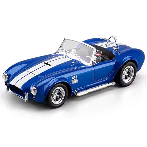 1:24 Shelby Cobra 427 Roadster S/C Alloy Metal Diecast Model Classic Vintage Car Desktop Display Dec