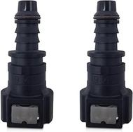 JawGrew 2 PCS Automotive Fuel Line Quick Connector, 0.37" x 2.09" 9.49-ID8 PA12 Nnylon Straight Oil