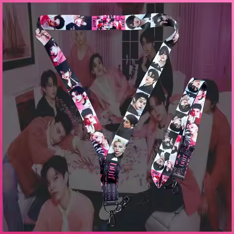 Stray Kids SKZOO lanyard Official Album KARMA DO IT Hyunjin Felix Star Merchandise Phone Strap Penda