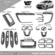 Vemart perodua myvi gen3 Fl 2018-2023 forged Carbon fiber interior accessories myvi baru