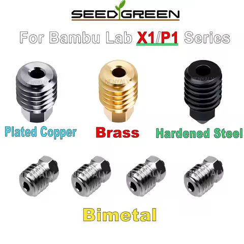 For Bambu Lab Nozzle P1s Nozzle 0.2 0.4 Bambulab X1c Nozzle P1p Bambulabs X1 Carbon for Bambulab Hot