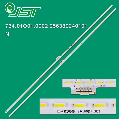 100% New 2pcs/Kit LED Strips for SO NY TV KD-49X8000D KD49X8000D KD-49X800D KD49X800D 734.01Q01.0002
