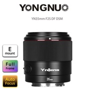 YONGNUO เลนส์ YN35mm F2S DF DSM มุมกว้าง35มม. ไพรม์เลนส์ F/ 1.8กล้อง Mirrorless Apeture AF ขนาดใหญ่ส