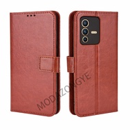 VIVO V23 5G Case Flip Magnetic PU Leather Covers For VIVO V23 VIVOV23 Casing