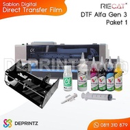 Paket Mesin Sablon Digital DTF Riecat Alfa Gen 3 | Paket 1 | Mesin + C