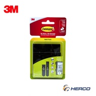 3M Command 17211BLK Picture Hanging Strips 5Medium + 5Large strips Holds up to 7kg