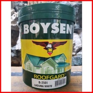 ◴ ☩ Roofgard B-2501 Laguna White 4L Boysen Acrylic Gloss Roof Paint Waterbased Paint 4 Liter Roofgu