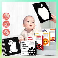 Flash Cards Baby Visual Stimulation Cards For 0-3-6-12-36 Months Montessori Baby Sensory Early Learn