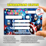 Undangan Ultah Captain Kapten Amerika Isi 10