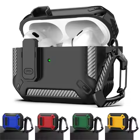 Security Lock Case For AirPods 1th 2th 3th Gen Cover TPU Protective Case For Apple AirPods Pro 1 2 E