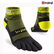 INJINJI TRAIL MW MiniCrew LASER Split Toe Running Socks Yellow