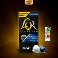 L'OR Espresso Ristretto Decaffeinato Intensity 9 Coffee Capsules- Compatible with Nespresso®* Origin