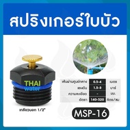 MSP-16 สปริงเกอร์ มินิสปริงเกอร์ สปริงเกอร์ใบบัว 360 องศา เกลียวนอก 1/2 นิ้ว สีดำ