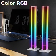 LED Ambient Light 2-Pack RGB Abyss Mirror Table Lamp Bluetooth Night Light USB Desk Mood Light for T
