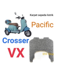 Karpet sepeda motor listrik roda tiga Pacific Crosser VX roda 3