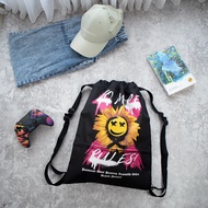 (Bisa COD) Tas Serut Anti Air Water Proof String Bag / Draw String / Gym Sack Tas Olahraga Pria Keki