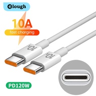 Elough 10A Dual Type C Super Fast Charging Cable For Mobile PhoneQuick Charge Type C to Type C Cable