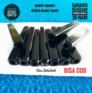Aksesoris Pipa Batu Giok Black Jade Original Asli Aceh Bulat Cutting