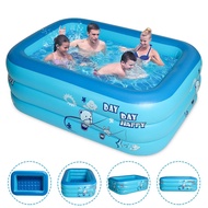 [Hadiah pompa] KOLAM RENANG ANAK PETAK PERSEGI PANJANG KARET BAHAN TEBAL UKURAN BESAR TINGGI Swimmin