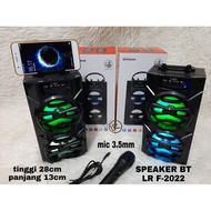 Speaker Bluetooth Portabel LR F-2022 Mic Karaoke Kabel Speaker aktif s