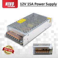 12V 15A POWER SUPPLY STEEL BOX 100V - 220V (BIG) DC 12V 180WATT POWER SUPPLY DC 12V 15A AC TO DC POW