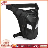 [Ueb]Cycling Drop Leg Bag Waterproof Outdoor Waist Pack Zipper Closure Riding Thigh Pouch for Motorc