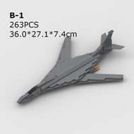 MOC B-1 Lancer Bomber Aircraft Assembly Model Childrens Toy Domestic Production Small Particle Puzzl