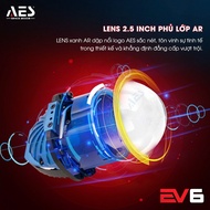 AES EV6 LED Bi 2.5 inch 60W – 3 Color Heat LED Headlight, Dual Heatsink, High Quality Light