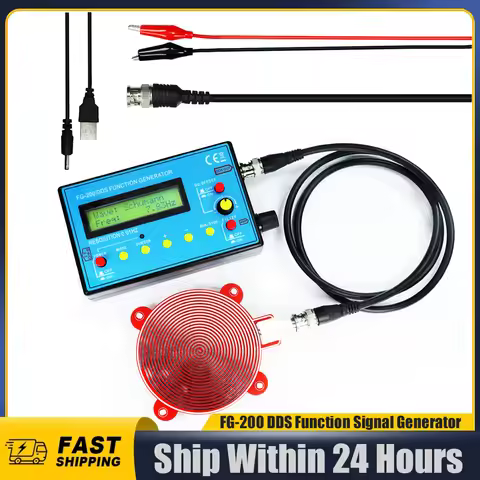 FG-200 DDS Function Signal Generator Frequency Counter 0.01Hz-500KHz Signal Source Module Sine+Squar