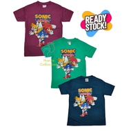 T-Shirt SONIC Kanak-kanak Lelaki 7-10 Tahun