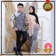 Batik Couple Kebaya Brukat Atasan Baju Wanita Brokat Modern Baju Pesta