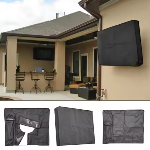 Regular Size Weatherproof and Dustproof Outdoor TV Cover 40" 46" 50" 55" 60" 65" Protect TV Screen G