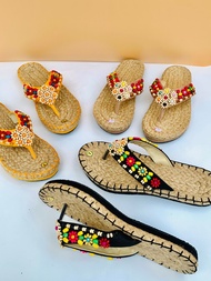 KIRA Abaca tsinelas w/beads