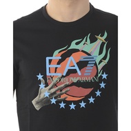 ARMANI ARMANI EA7 Men's Fashion Casual Printed Cotton Short-Sleeved T-Shirt Half-Sleeved
