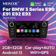 MEKEDE Android 13 Car Radio For BMW 3 Series E90 E91 E92 E93 2005-2012 Car Multimedia Player Autorad