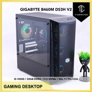 MasterBox MB311L ARGB GIGABYTE B460M Intel Core i5-10500 32GB DDR4 RAM 512GB NVMe SSD Win 11 Pro Ref
