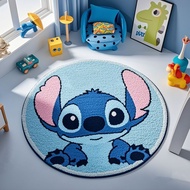 [in stock] Cartoon Stitch round living room carpet, faux cashmere, home children's room decorative c