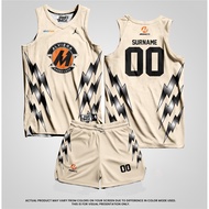 Pagmamay-ari ang iyong natatanging ganap na sublimated na jersey at pantalon sa basketball-T04