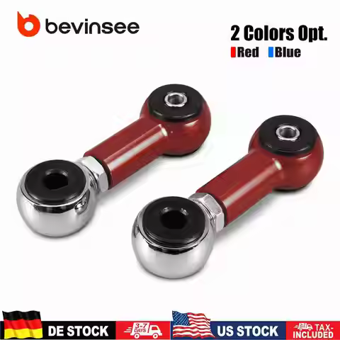 (EU&US Stock) BEVINSEE Adjustable Suspension Stabilizer Bar Link Kit for BMW E46 323i 328i 330i 320i