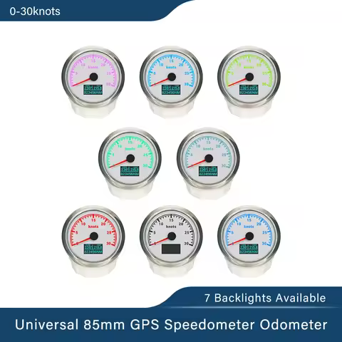 ELING Universal Waterproof 85mm GPS Speedometer 0-60 km/h 0-120 km/h 0-200 km/h With 7 Colors Backli