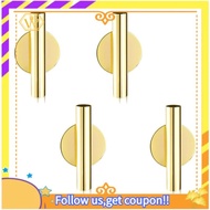 【W】4Pcs Wall-Mounted Flower Tube Wall Metal Vase Decoration Stand Dry Vase Stand for Displaying Flower Decoration,Gold