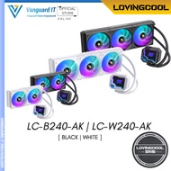 LOVINGCOOL LC-B240-AK / LC-W240-AK 240MM LIQUID COOLER AIO TEMPERATURE DISPLAY (BLACK | WHITE)