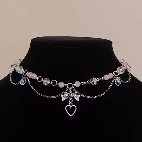 Mirabelle Necklace | Dainty Necklace Jewelry| Coquette | Y2K Fashion Jewelery Necklace