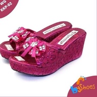 {X-UQ} Girls' Wedge Sandals, High Heel Children's Sandals, Latest Children's Sandals, 4-10 Years, Be