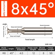 Milling Tool 45 Degree Carbide Dovetail Groove Milling Cutter CNC Router Bit Machining Tool For Alum