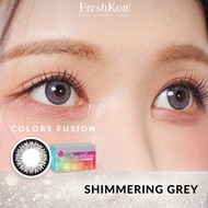 [10 PCS] FreshKon Colors Fusion Shimmering Grey - Daily Color Lens (Plano, -0.50D, -1.00D to -8.00D)