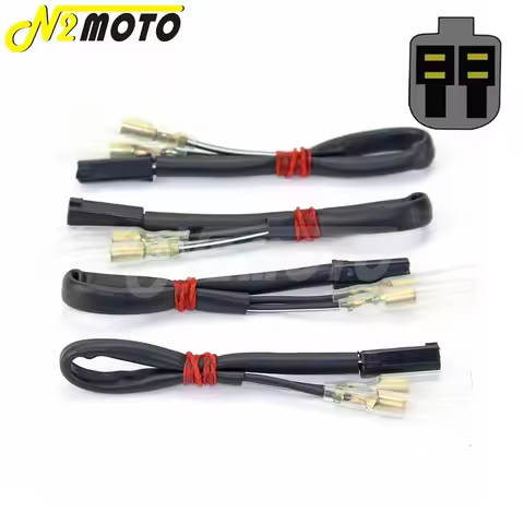 2x/4x OEM Turn Signal Wiring Harness Connectors Adapter Plug For Suzuki GSF600S GSF1200 SV650S SV100
