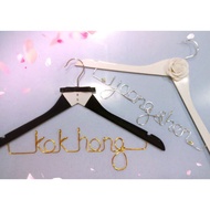 Personalized Groom and Bride Wedding Hanger